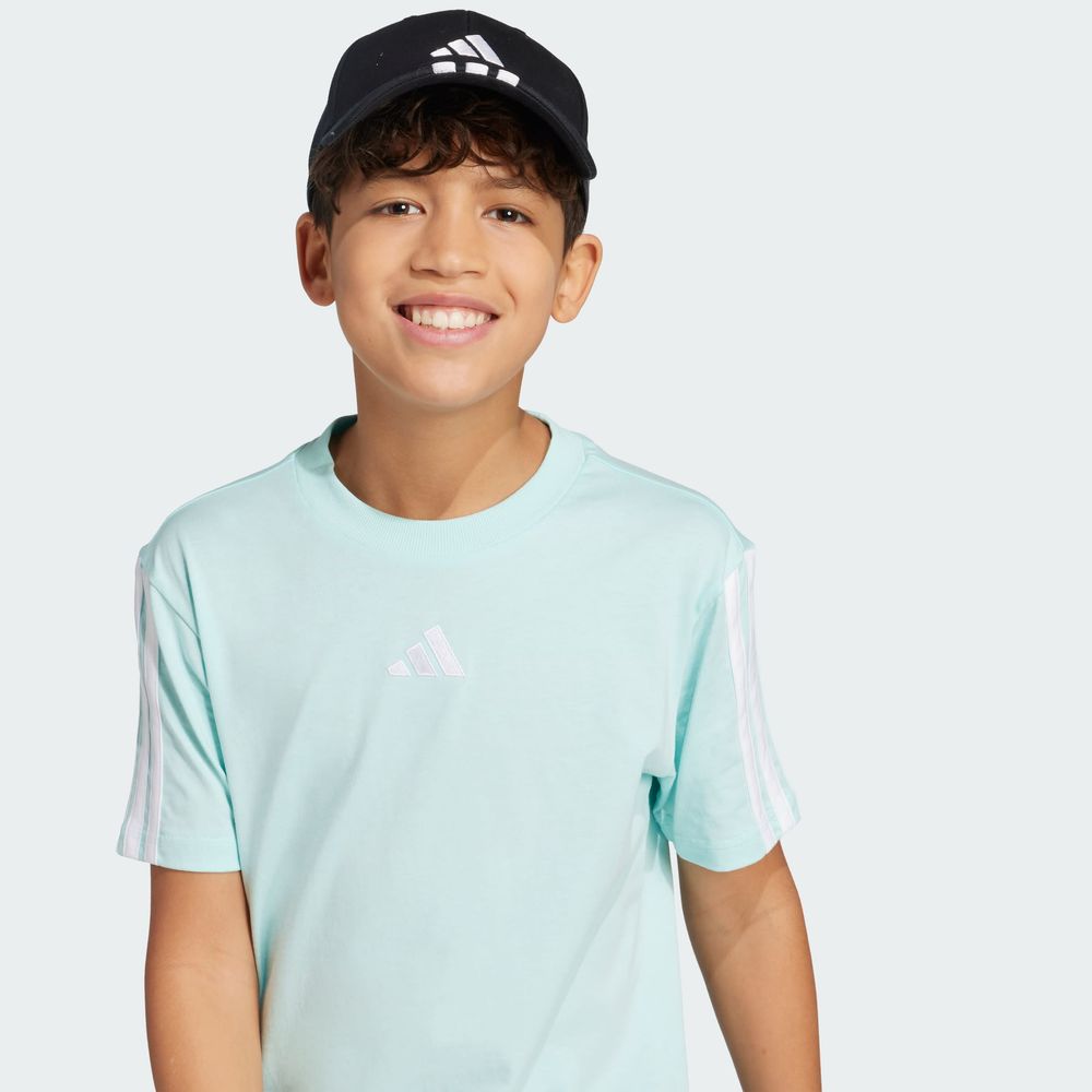 Foto 6 | Playera Essentials Kids Adidas Turquesa Niños