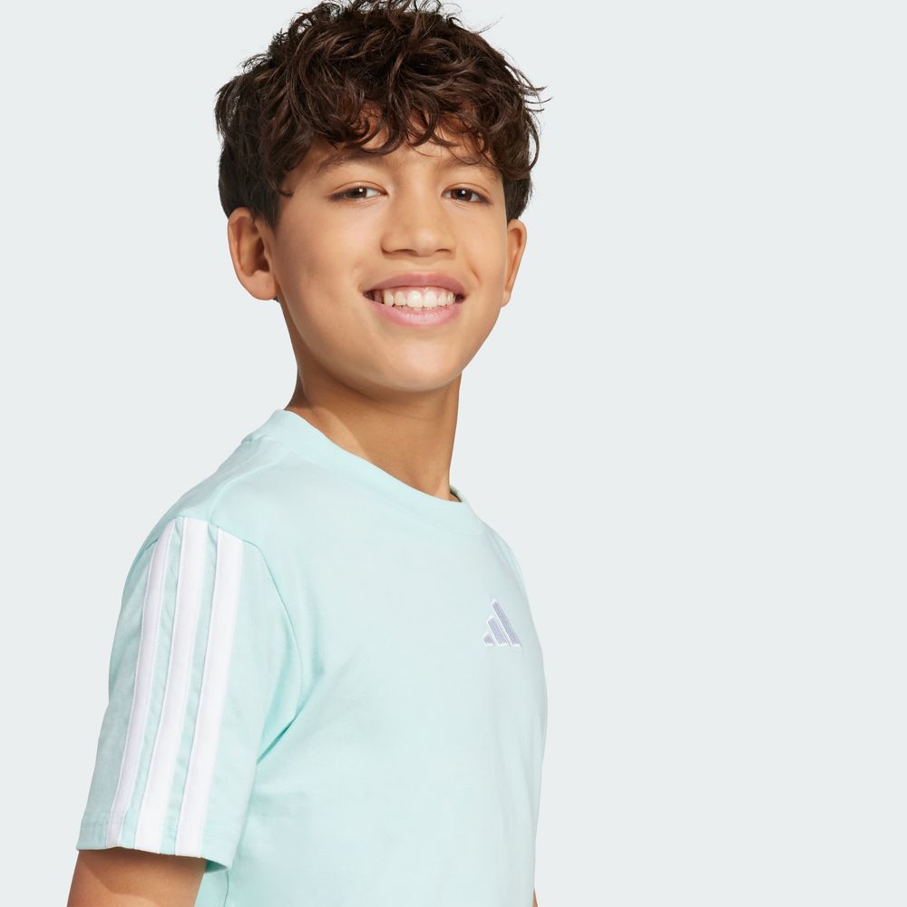 Foto 8 pulgar | Playera Essentials Kids Adidas Turquesa Niños