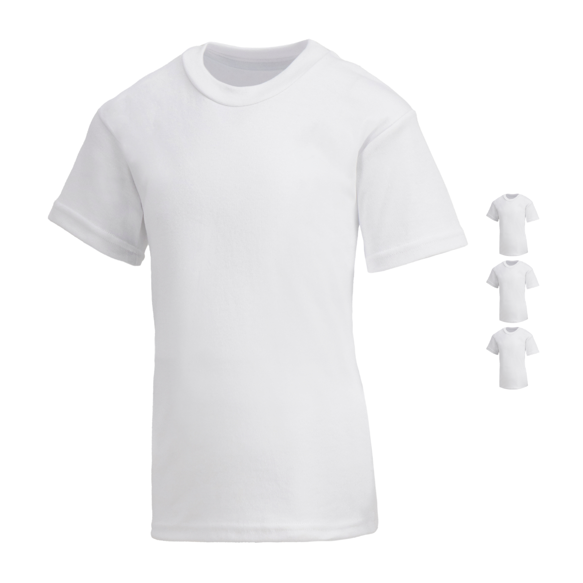 Playera Bambi Cuello Redondo Manga Corta 3 Piezas Blanco