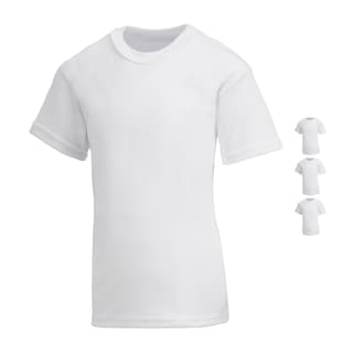 Foto 1 | Playera Bambi Cuello Redondo Manga Corta 3 Piezas Blanco