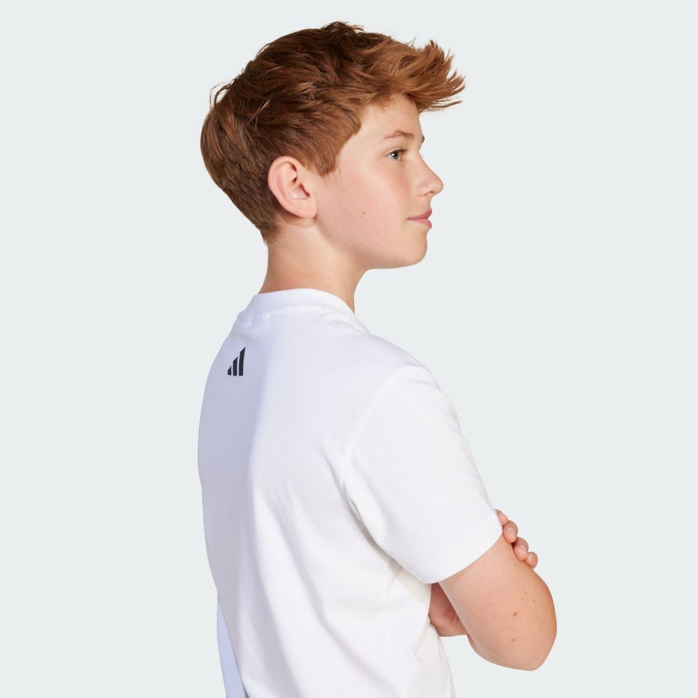 Foto 9 pulgar | J Smi Tee Adidas Blanco Niños