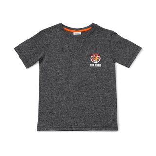 Foto 1 | Playera Audaz Para Niño De Algodón Gris Con Estampado De Tigre