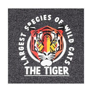 Foto 3 | Playera Audaz Para Niño De Algodón Gris Con Estampado De Tigre