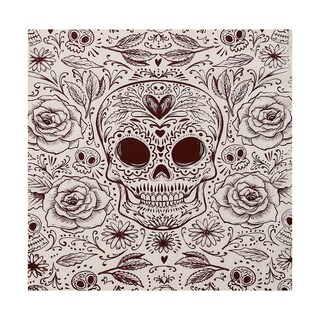 Foto 3 | Playera Audaz Para Niño De Algodón Beige Con Estampado De Calavera