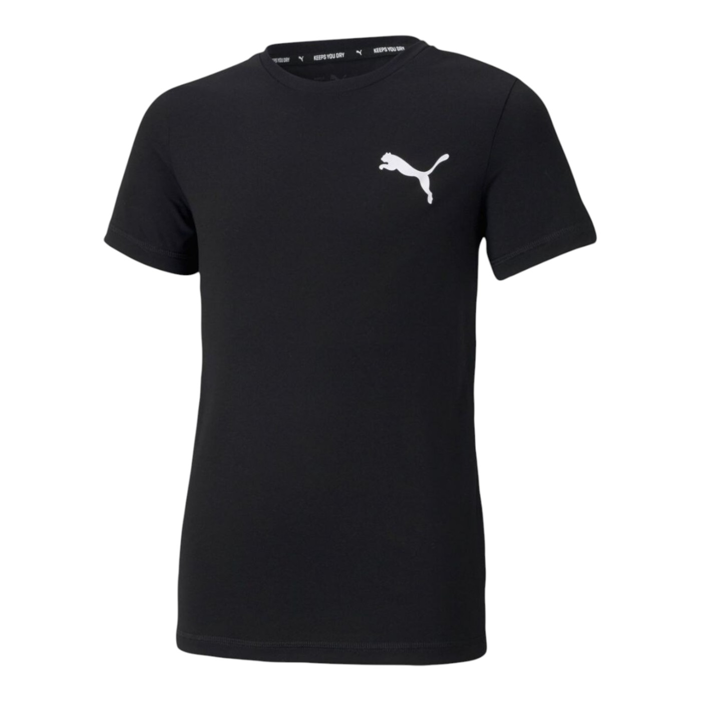 Foto 2 pulgar | Playera Puma Active Small Logo Tee Negra para Niño