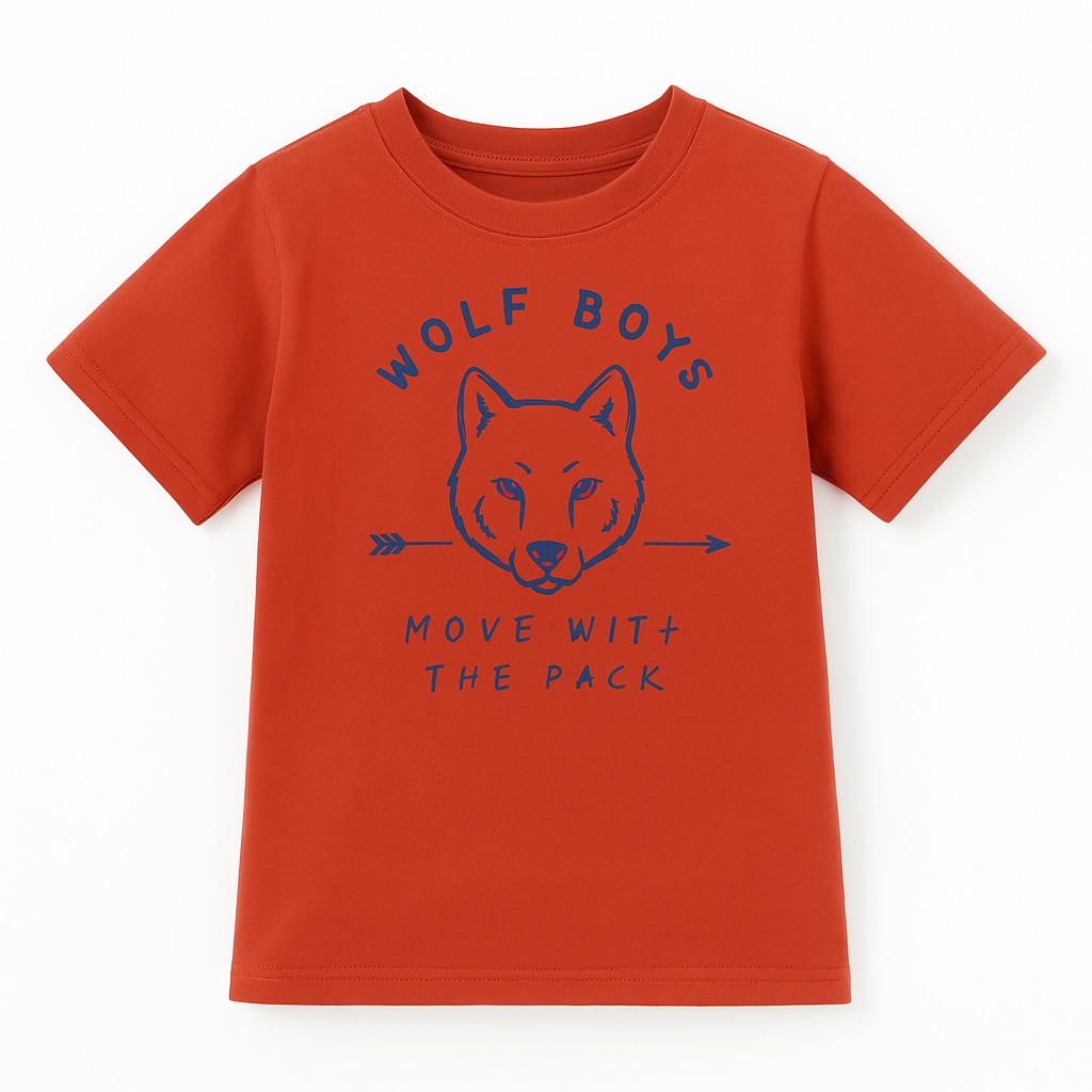 Foto 2 pulgar | Playera Para Niño Chicos Olé 3335 Naranja Manga Corta