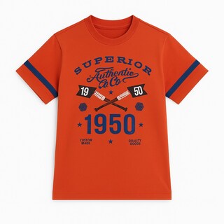 Foto 1 | Playera Para Niño Chicos Olé 3333 Naranja Manga Corta