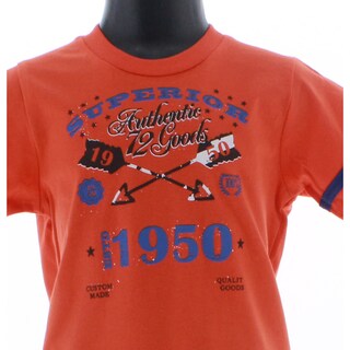 Foto 4 | Playera Para Niño Chicos Olé 3333 Naranja Manga Corta