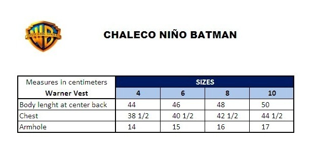 Foto 5 | Chaleco Warner Bros 317631 color Negro para Niño - Batman