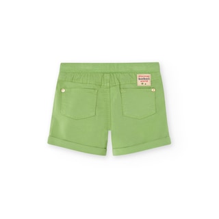Foto 2 | Bermuda Boboli de Gabardina Verde para Niño