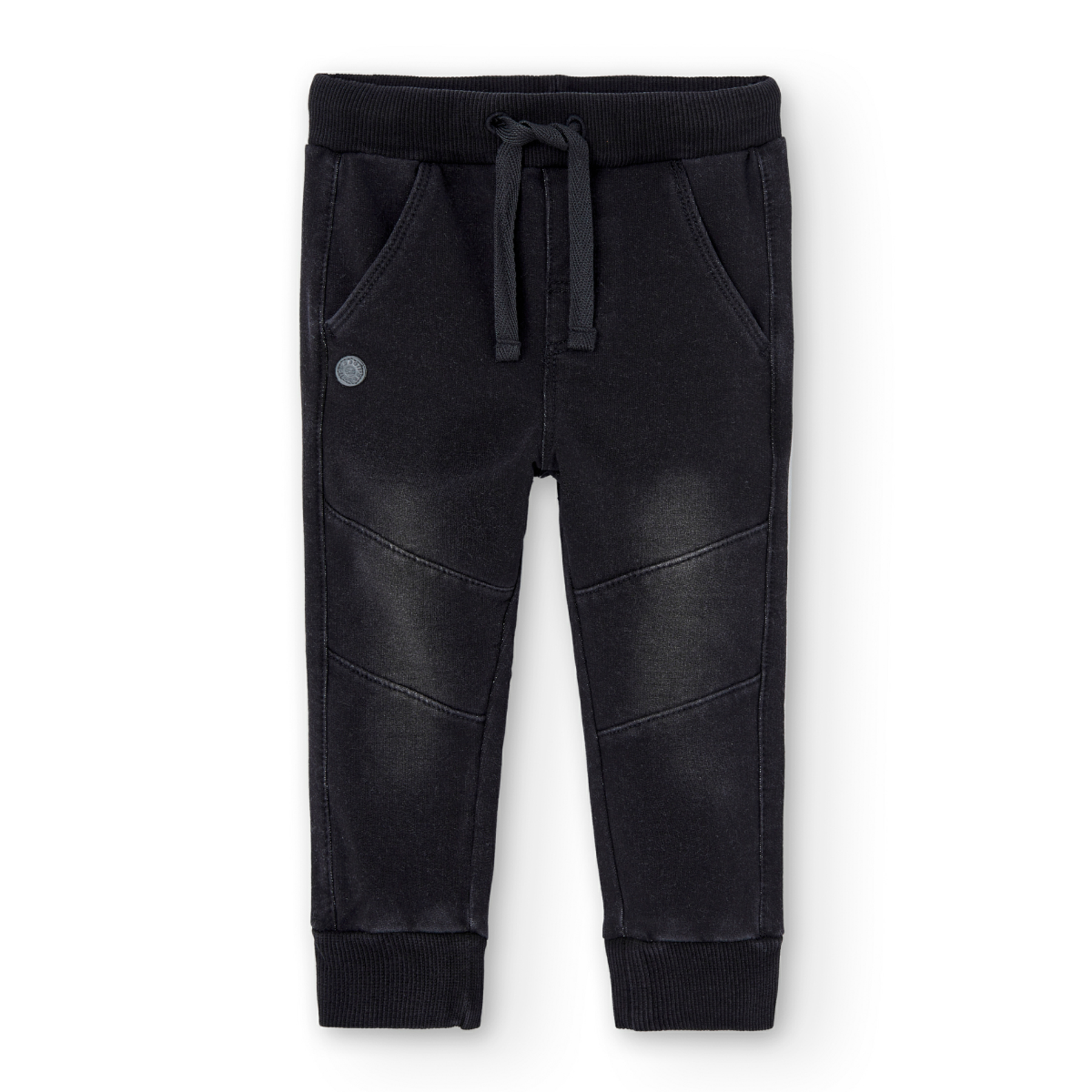 Foto 1 | Pantalón de Felpa Denin Boboli Negro para Niño