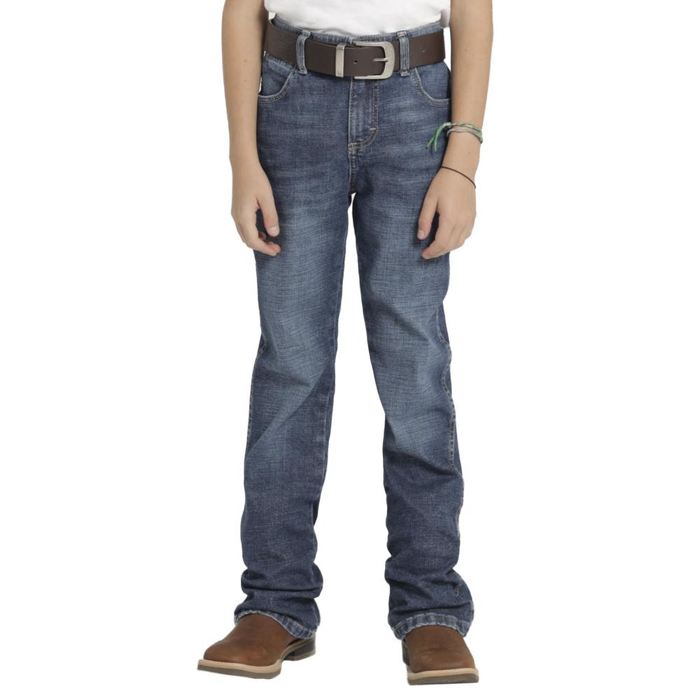 Jeans Vaquero Niño Wrangler Slim Boot 517 Azul