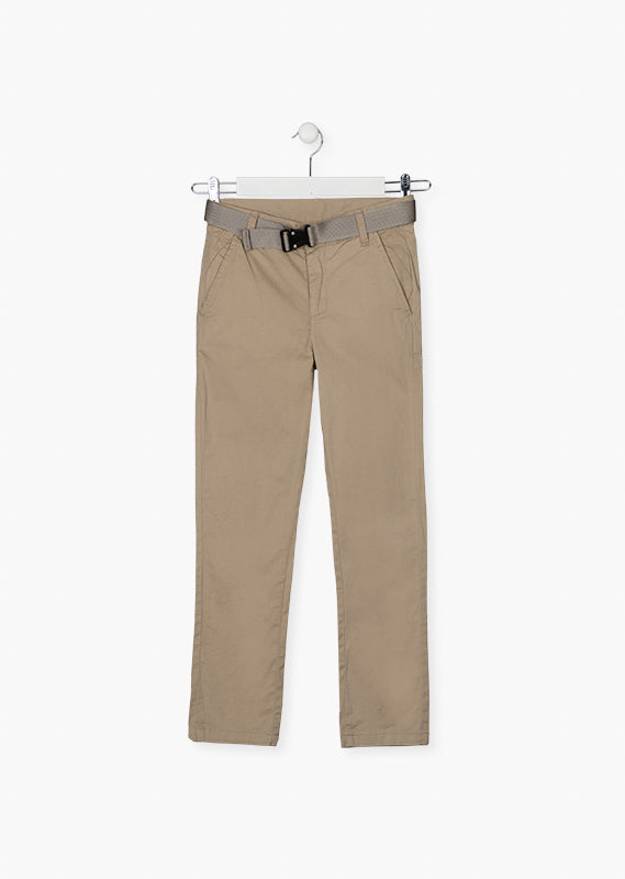 Foto 1 | Pantalón Beige Con Cinturón Para Niño Losan