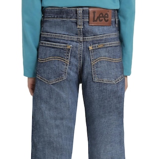 Foto 4 | Jeans Niño Lee Slim Fit 584 Azul Marino
