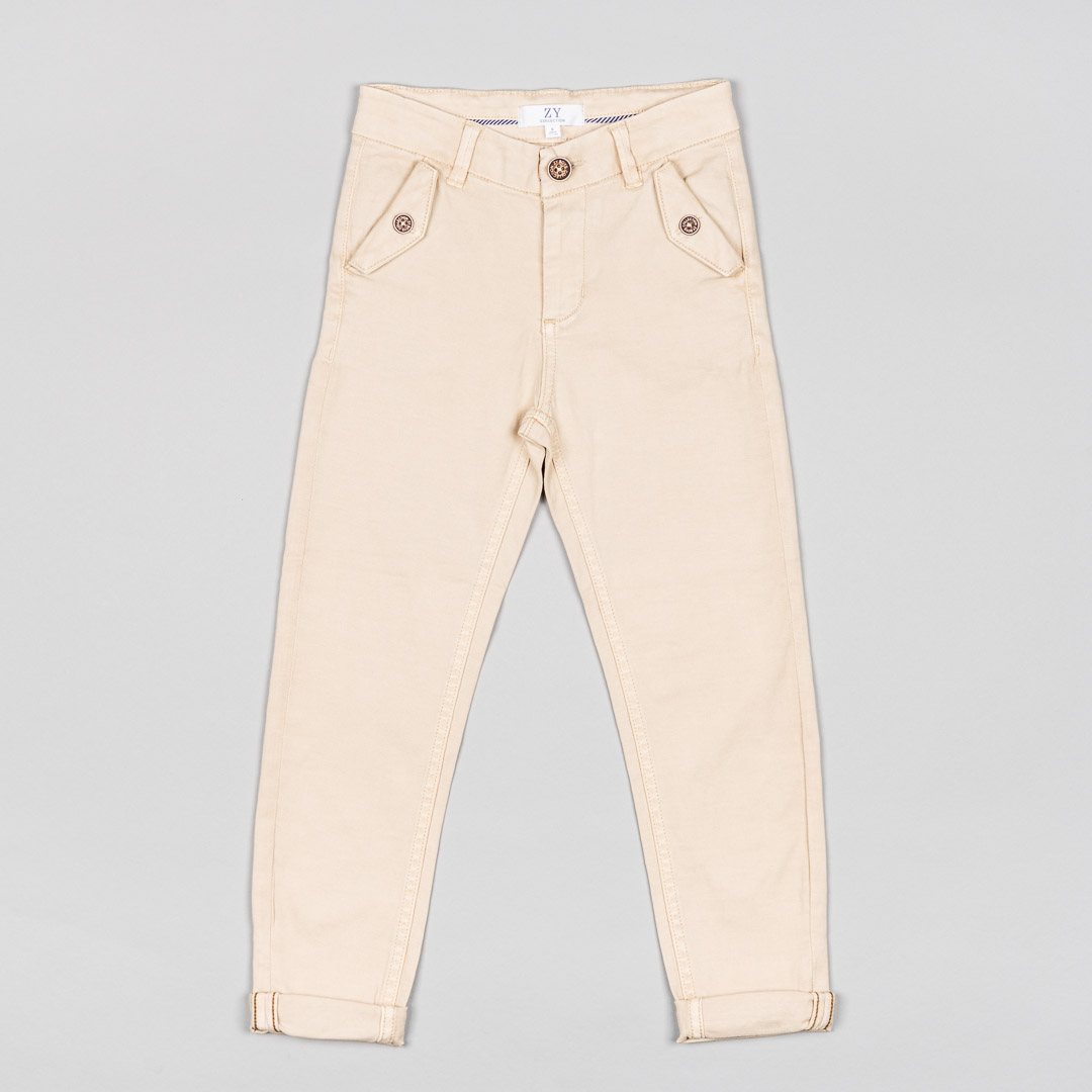 Pantalón Color Beige Para Niño Zippy