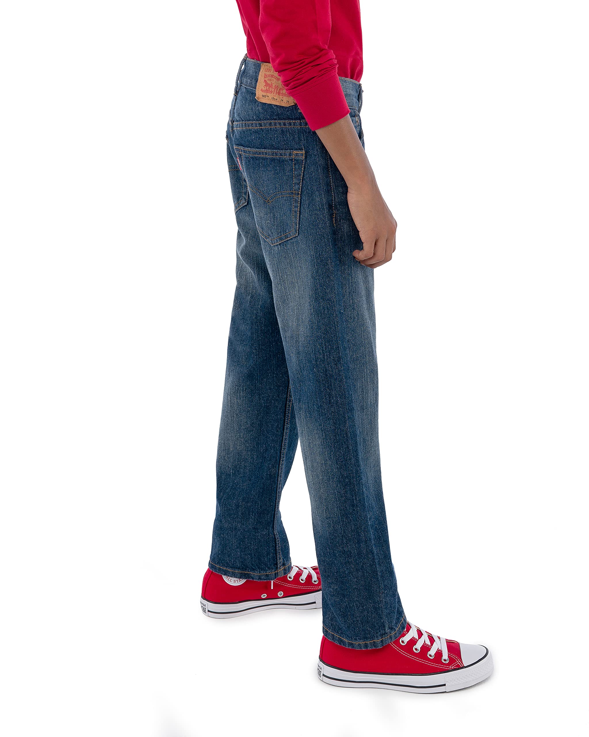 Foto 4 pulgar | Vaqueros Levi's 505 Regular Fit Roadie Para Niños, Talla 18 - Venta Internacional.