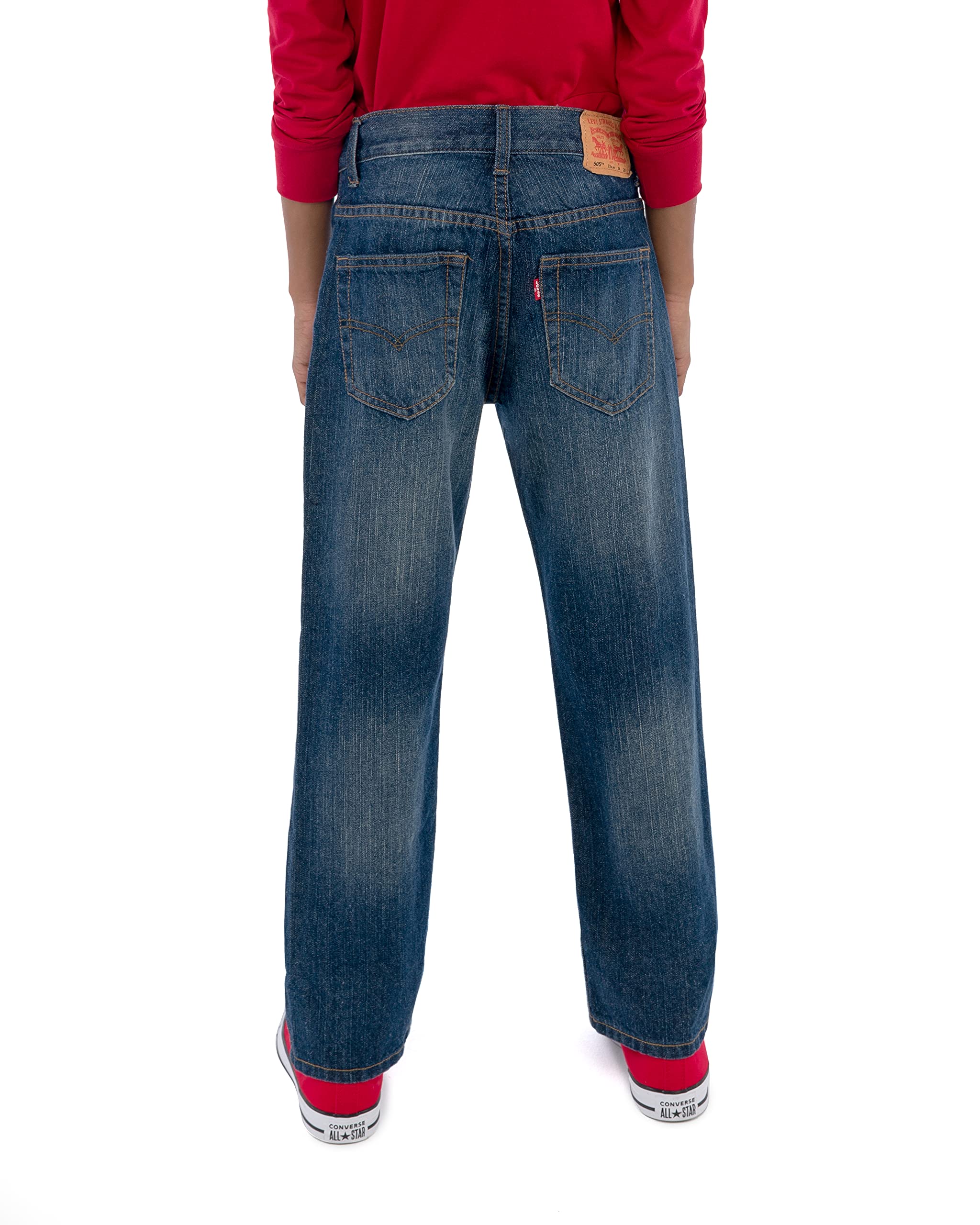 Foto 5 pulgar | Vaqueros Levi's 505 Regular Fit Roadie Para Niños, Talla 18 - Venta Internacional.