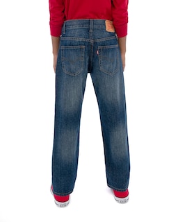 Foto 4 | Vaqueros Levi's 505 Regular Fit Roadie Para Niños, Talla 18 - Venta Internacional.