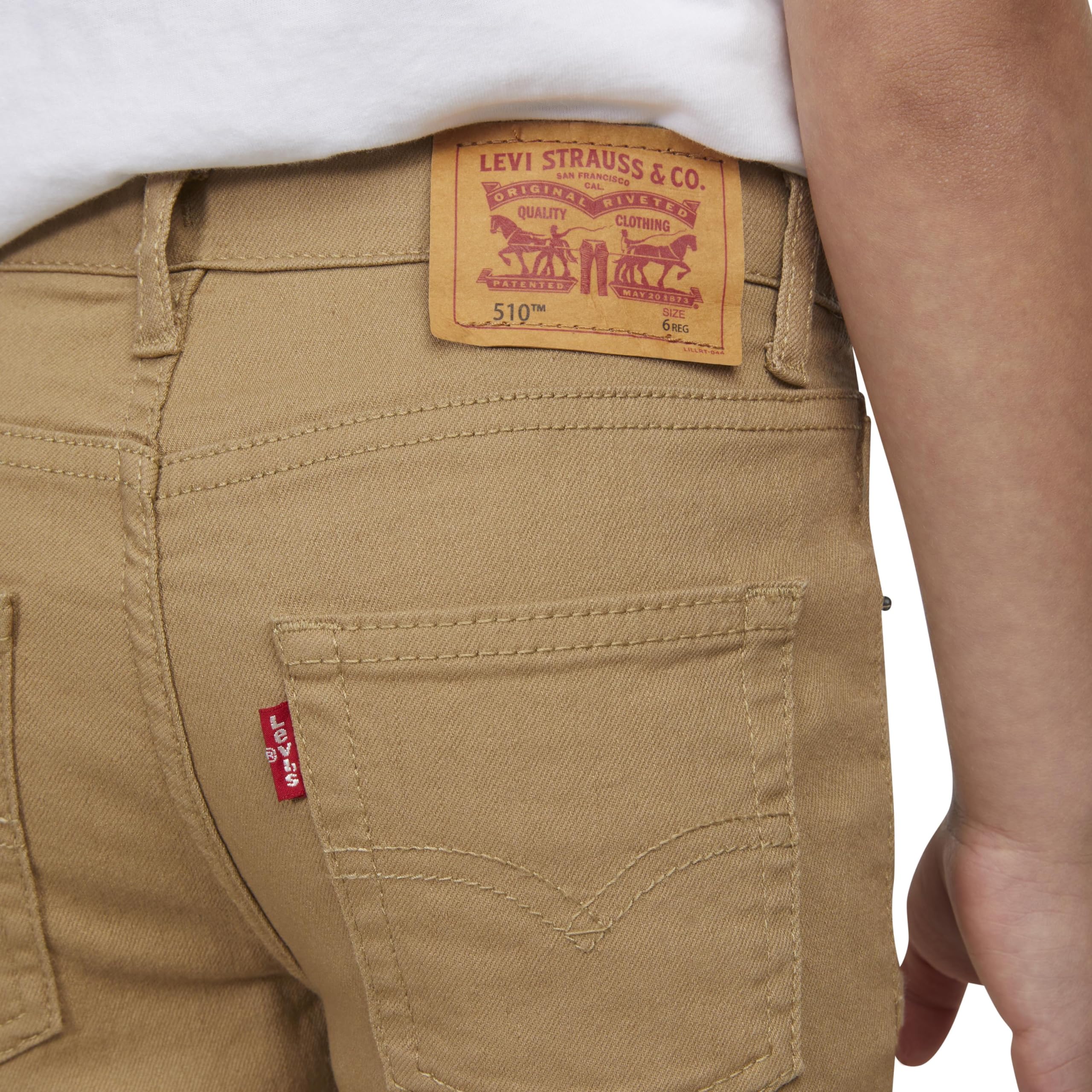 Foto 3 pulgar | Vaqueros Levi's Boys 510 Skinny Fit Performance British Khaki 12y - Venta Internacional.