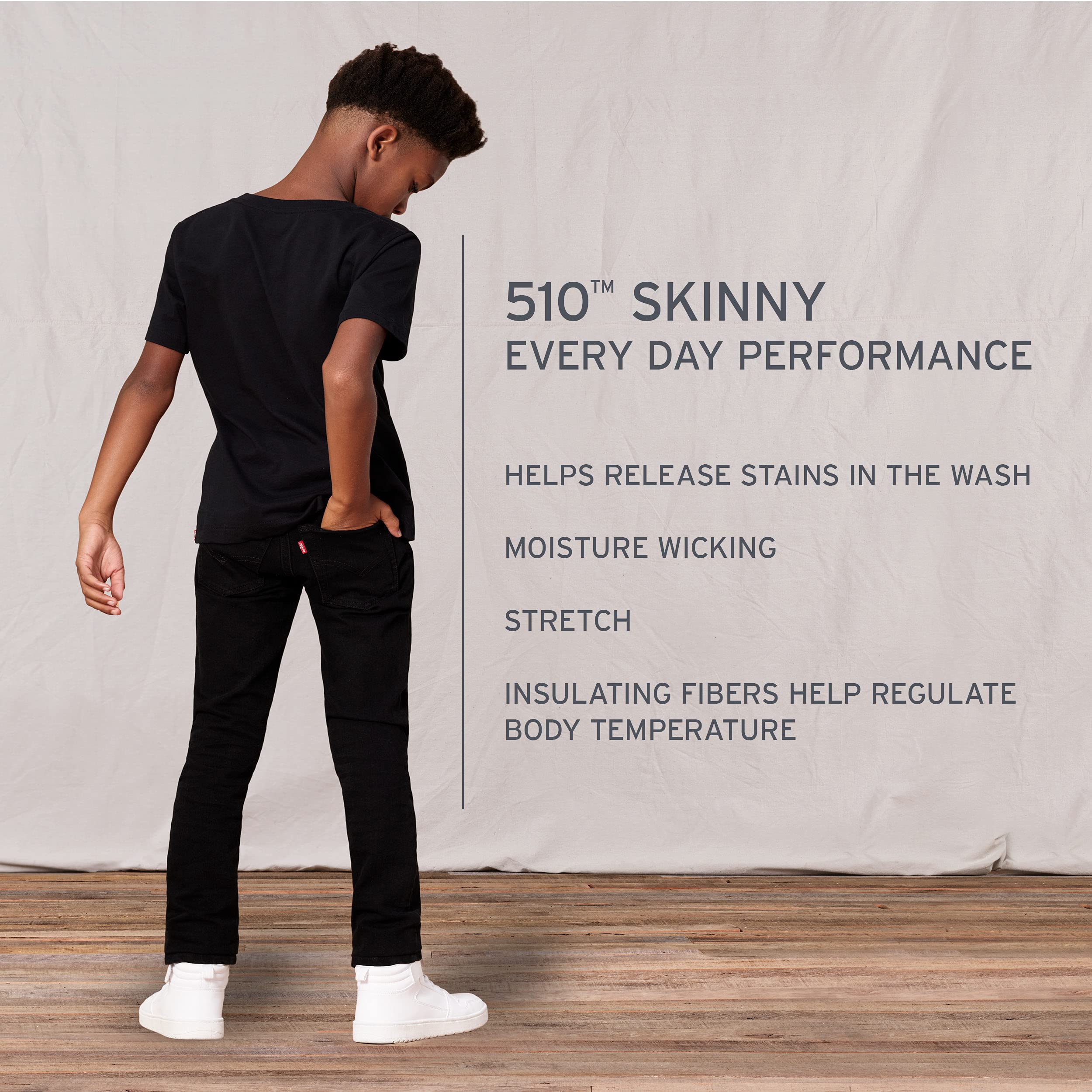 Foto 8 pulgar | Vaqueros Levi's 510 Skinny Fit Performance Melbourne 10 Para Niños - Venta Internacional.