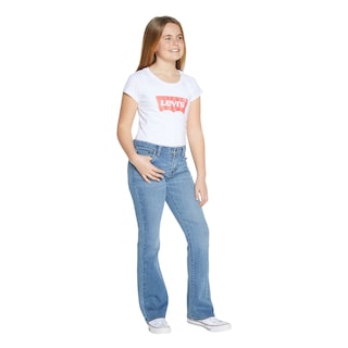 Foto 7 | Pantalones Vaqueros Levi's Para Niñas Con Corte De Lapislázuli, Talla 16 - Venta Internacional.