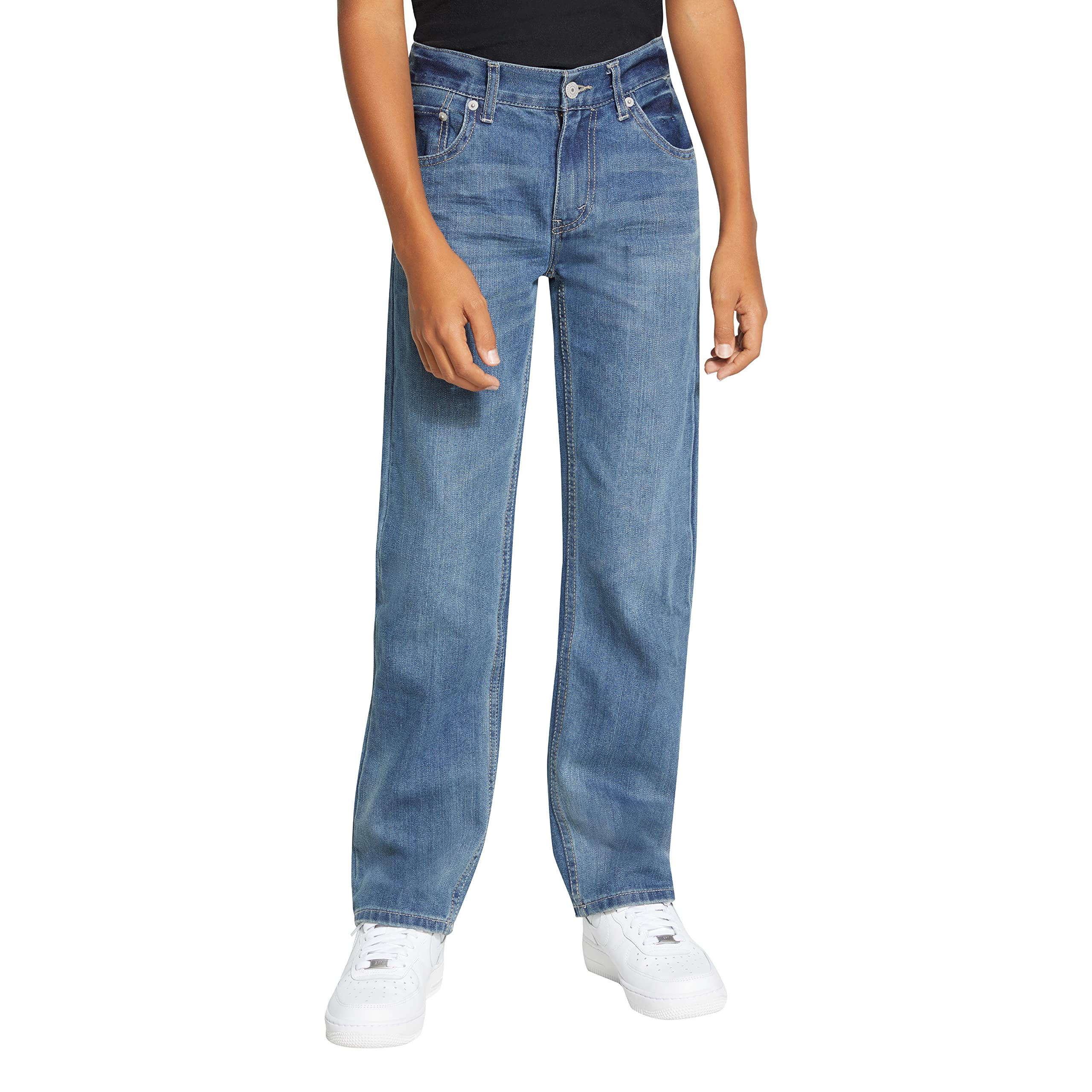 Foto 2 | Vaqueros Levi's 505 Para Niños, Corte Regular, Tonos Nublados, Talla 16 - Venta Internacional.