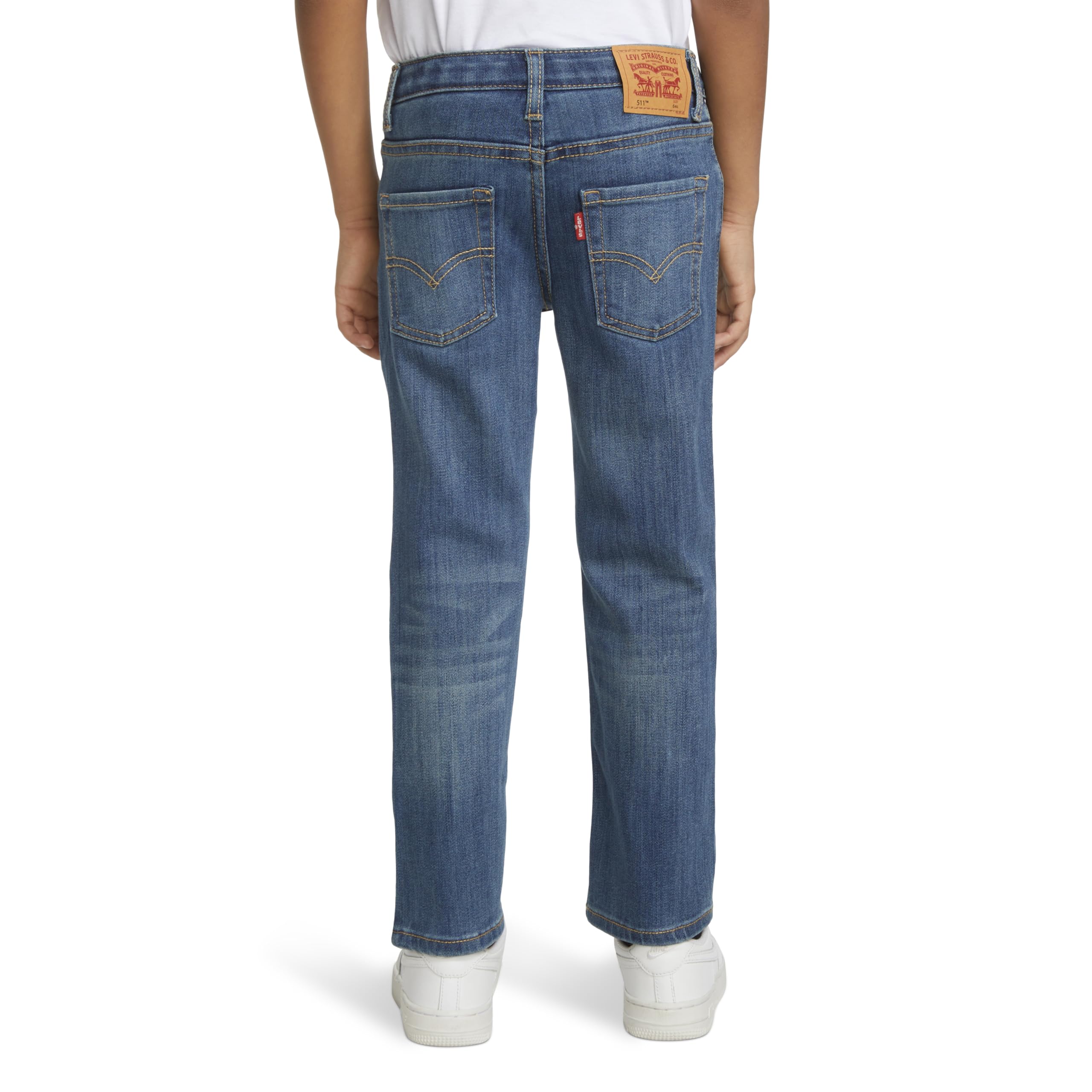 Foto 5 pulgar | Vaqueros Levi's 511 Slim Fit Performance Para Niños, Muy Usados - Venta Internacional.