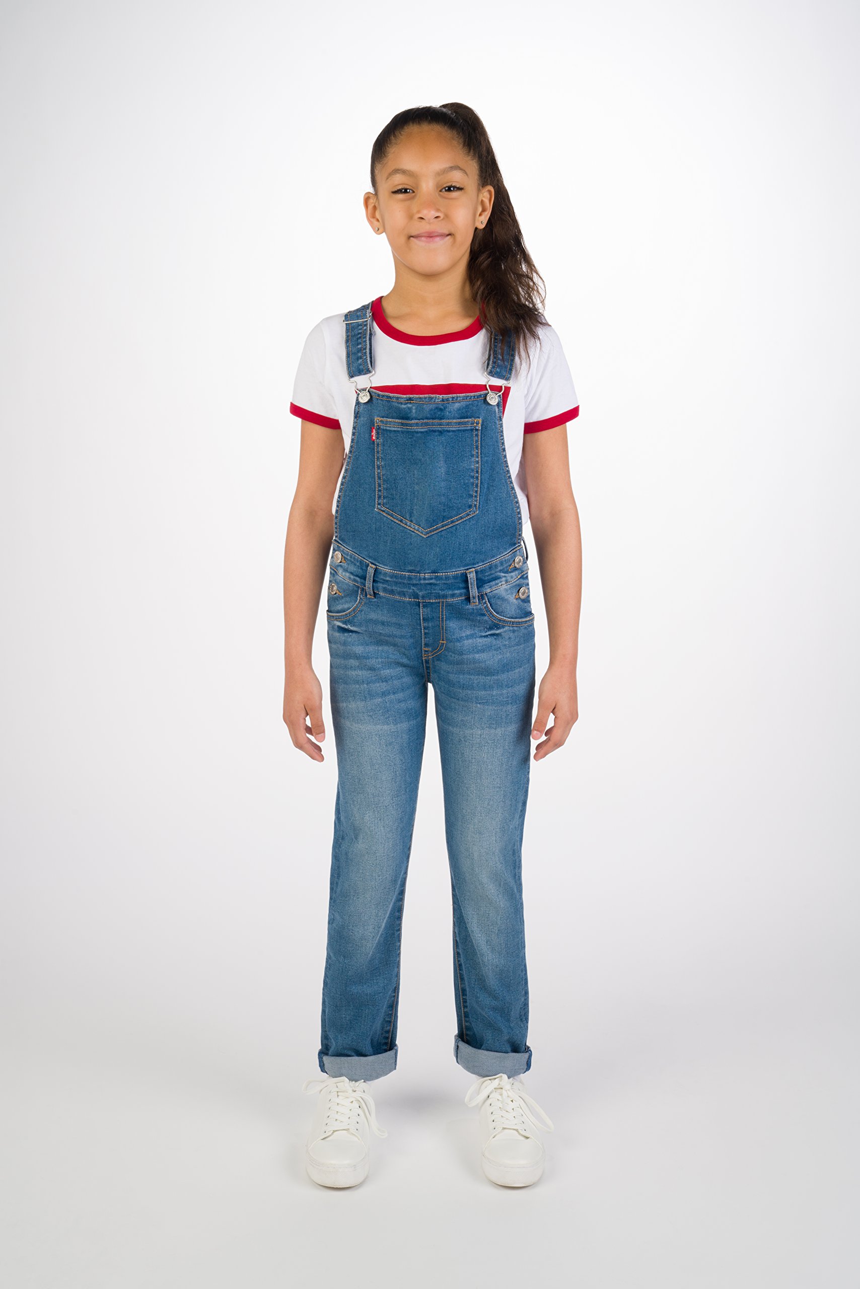 Foto 3 pulgar | Mono Levi's Big Denim West Lake Para Niñas, Talla 10 - Venta Internacional.