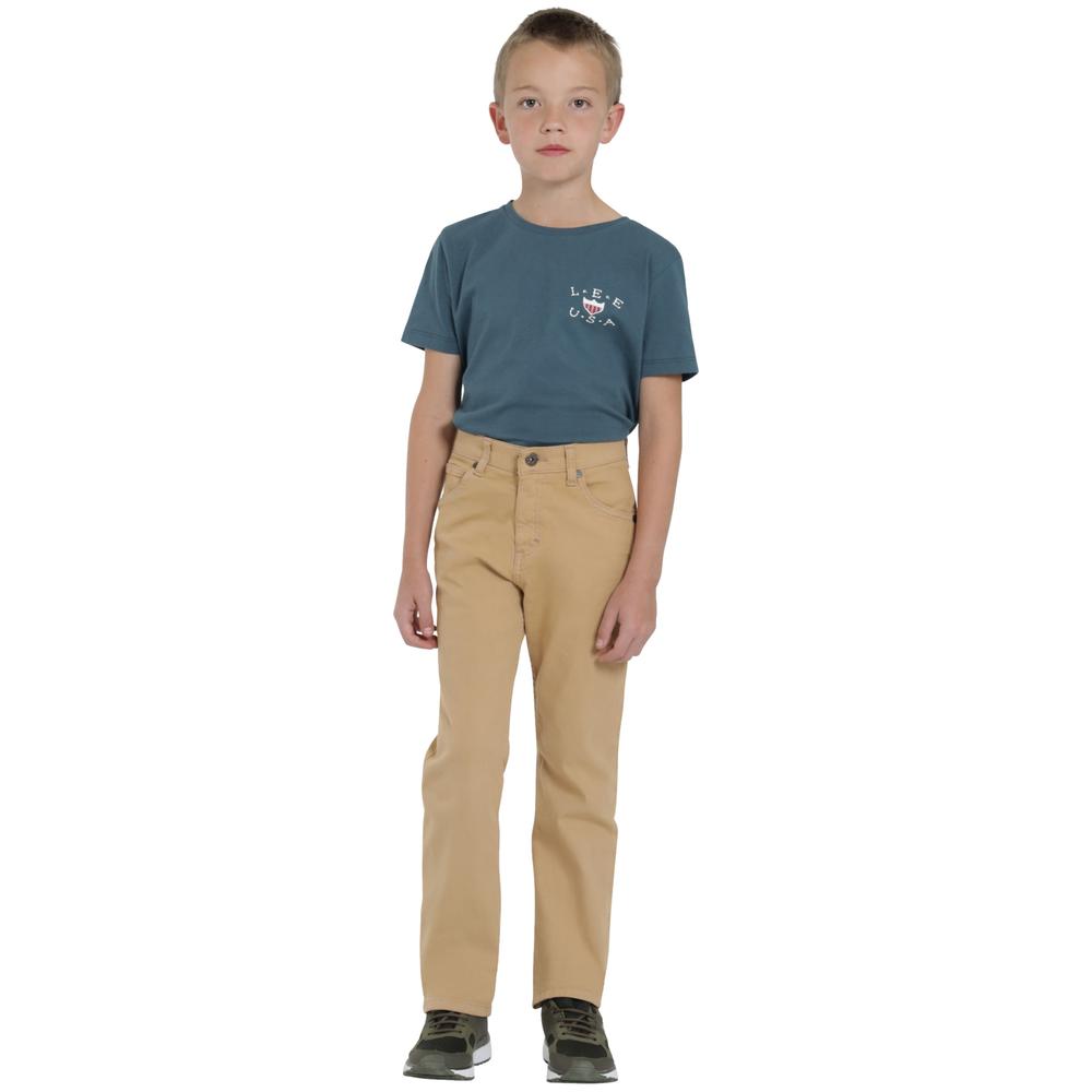 Foto 5 pulgar | Jeans Lee Niño Vintage Slim Fit 242 Cafe