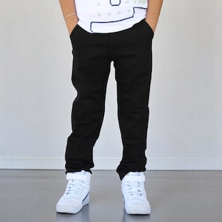 Foto 1 | Pantalón De Gabardina Strech Para Niño Y/o Adolescente Color Negro