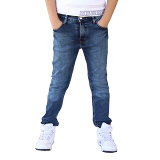 Foto 1 | Pantalón Skinny De Mezclilla Para Niño/adolescente Petroléo John Silver