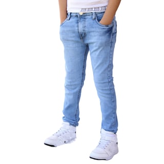 Foto 2 | Pantalón Skinny De Mezclilla Para Niño/adolescente Azul Froster John Silver