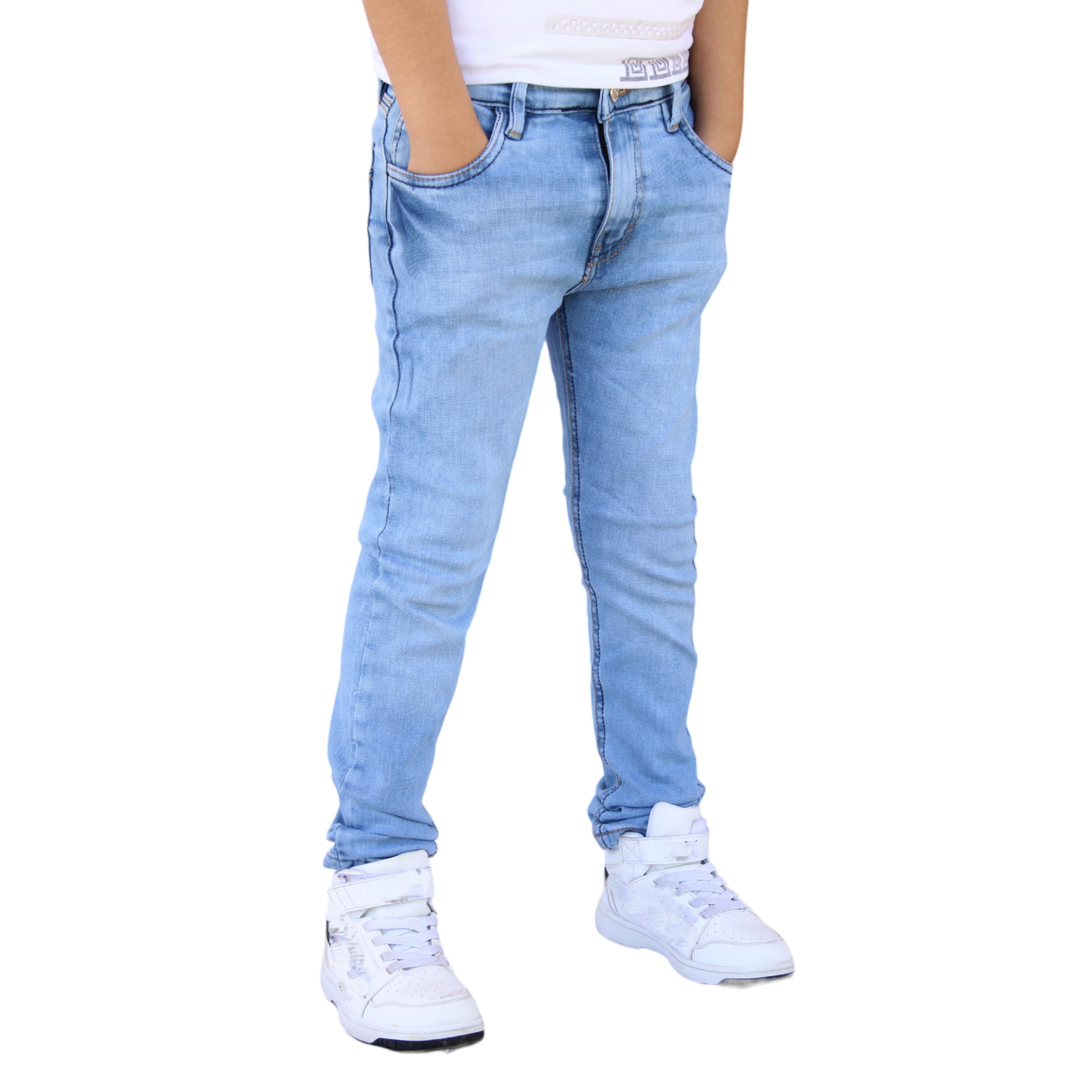 Foto 4 pulgar | Pantalón Skinny  De Mezclilla Para Niño/adolescente Azul Froster John Silver