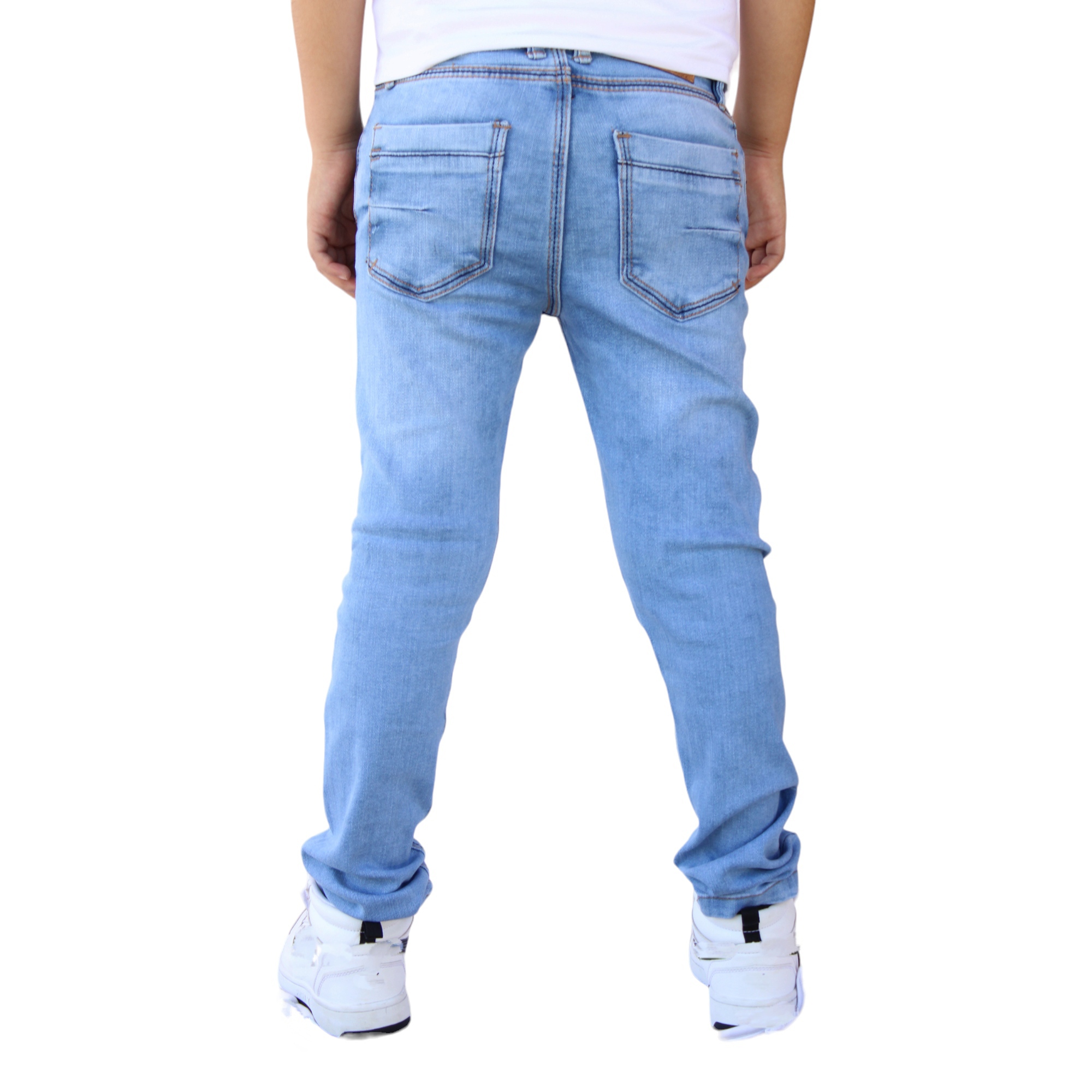 Foto 5 pulgar | Pantalón Skinny  De Mezclilla Para Niño/adolescente Azul Froster John Silver