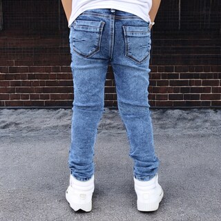 Foto 3 | Pantalón Skinny De Mezclilla Para Niño/adolescente Barrido John Silver