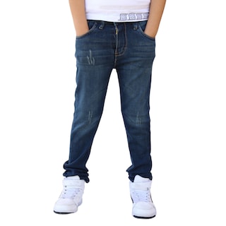 Foto 1 | Pantalón Skinny De Mezclilla Para Niño/adolescente Verdoso John Silver