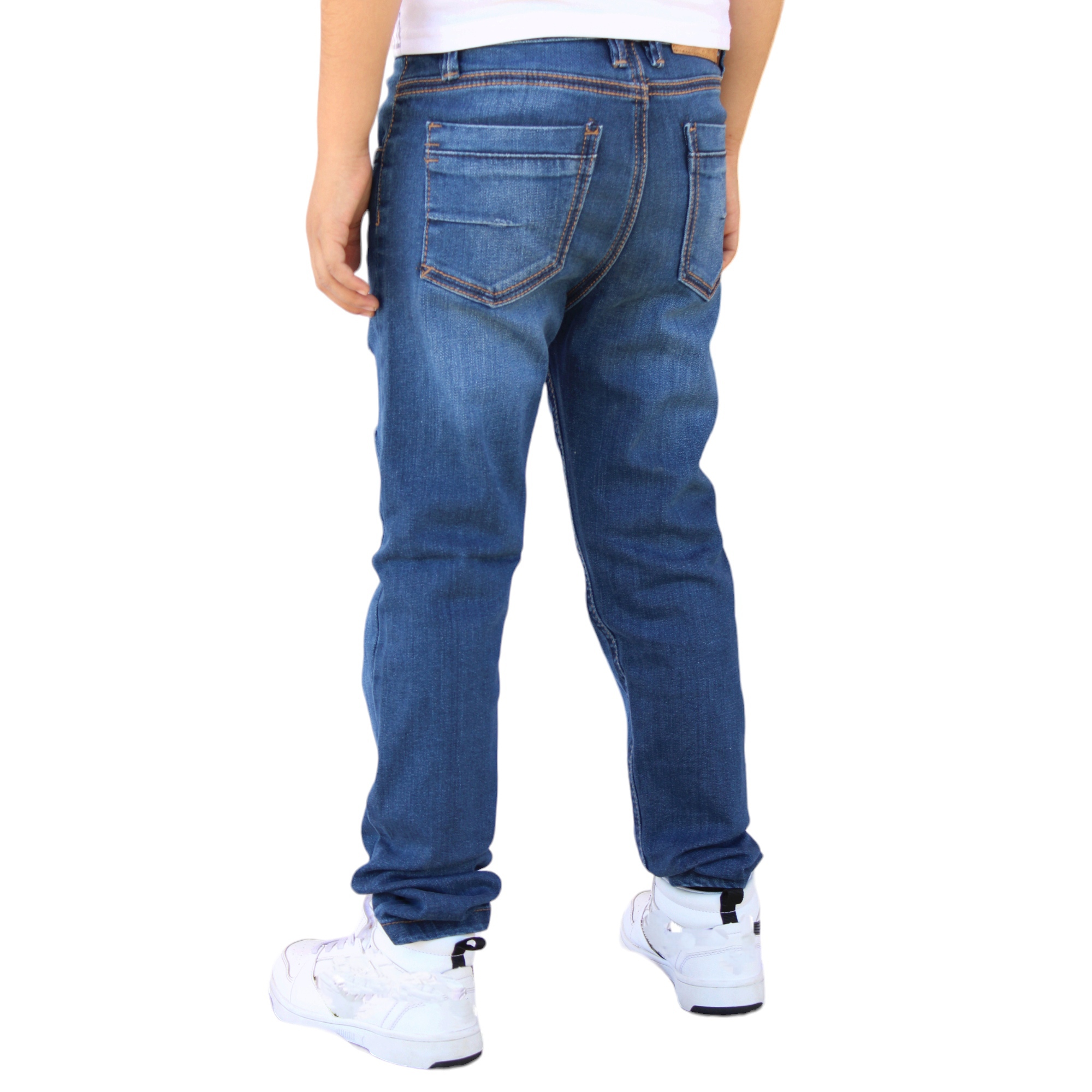 Foto 4 pulgar | Pantalón Skinny  De Mezclilla Para Niño/adolescente Stone Demo John Silver