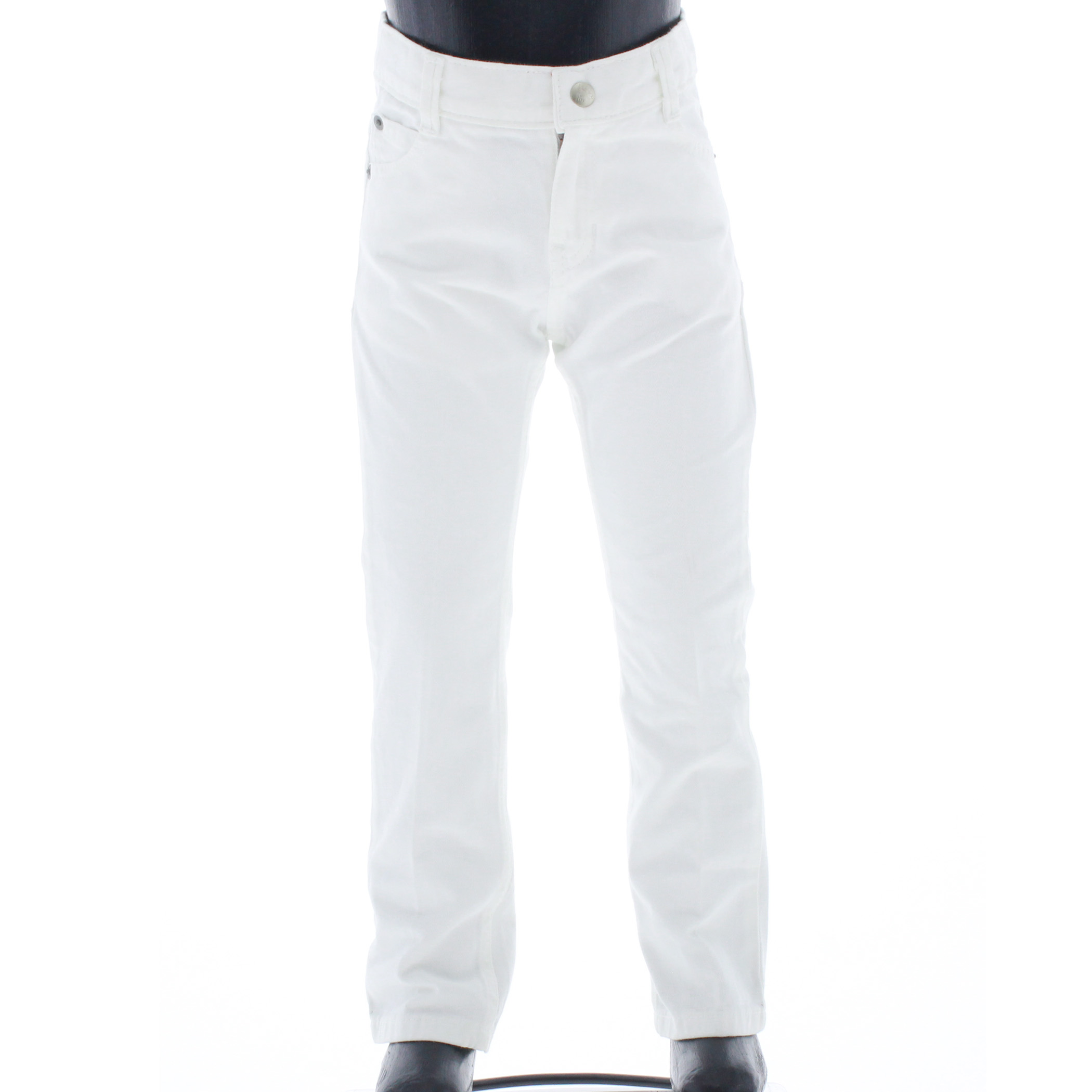 Foto 4 pulgar | Pantalón Para Niño Chicos Olé 3692 Blanco Corte Recto