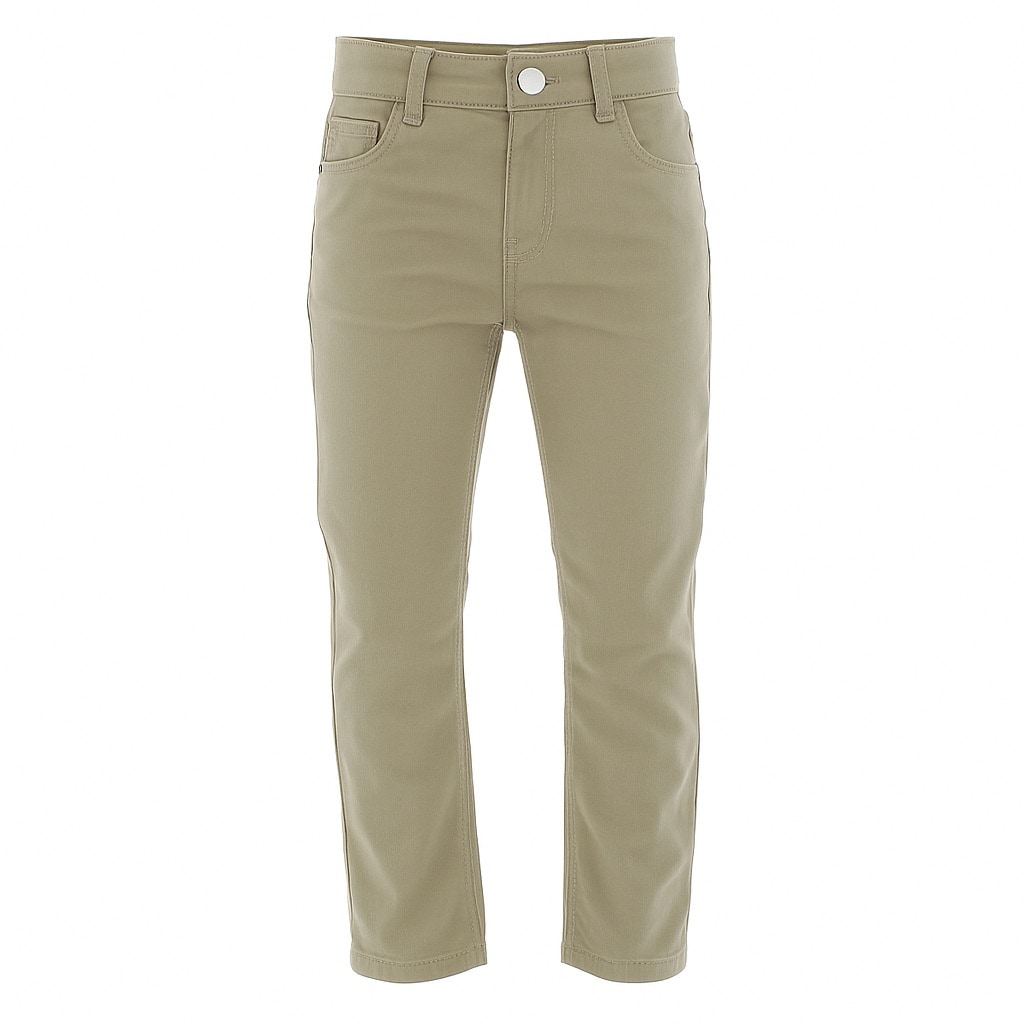Pantalón Para Niño Chicos Olé 3690 Beige Corte Recto $589
