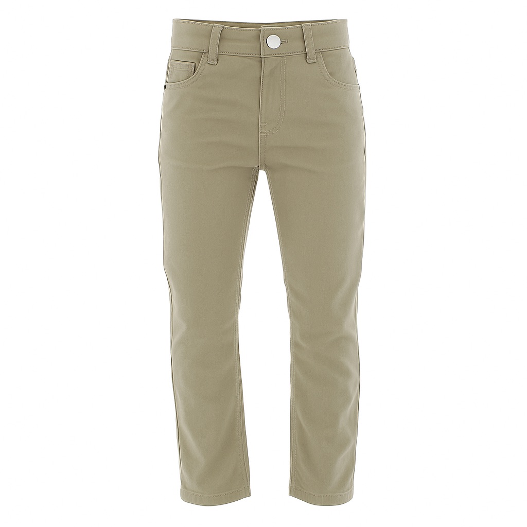 Foto 2 pulgar | Pantalón Para Niño Chicos Olé 3690 Beige Corte Recto