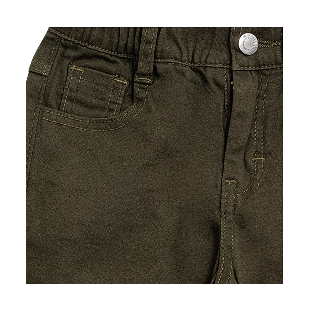 Foto 4 pulgar | Pantalón Audaz Para Niño De Algodón Verde Con Ajuste Elástico