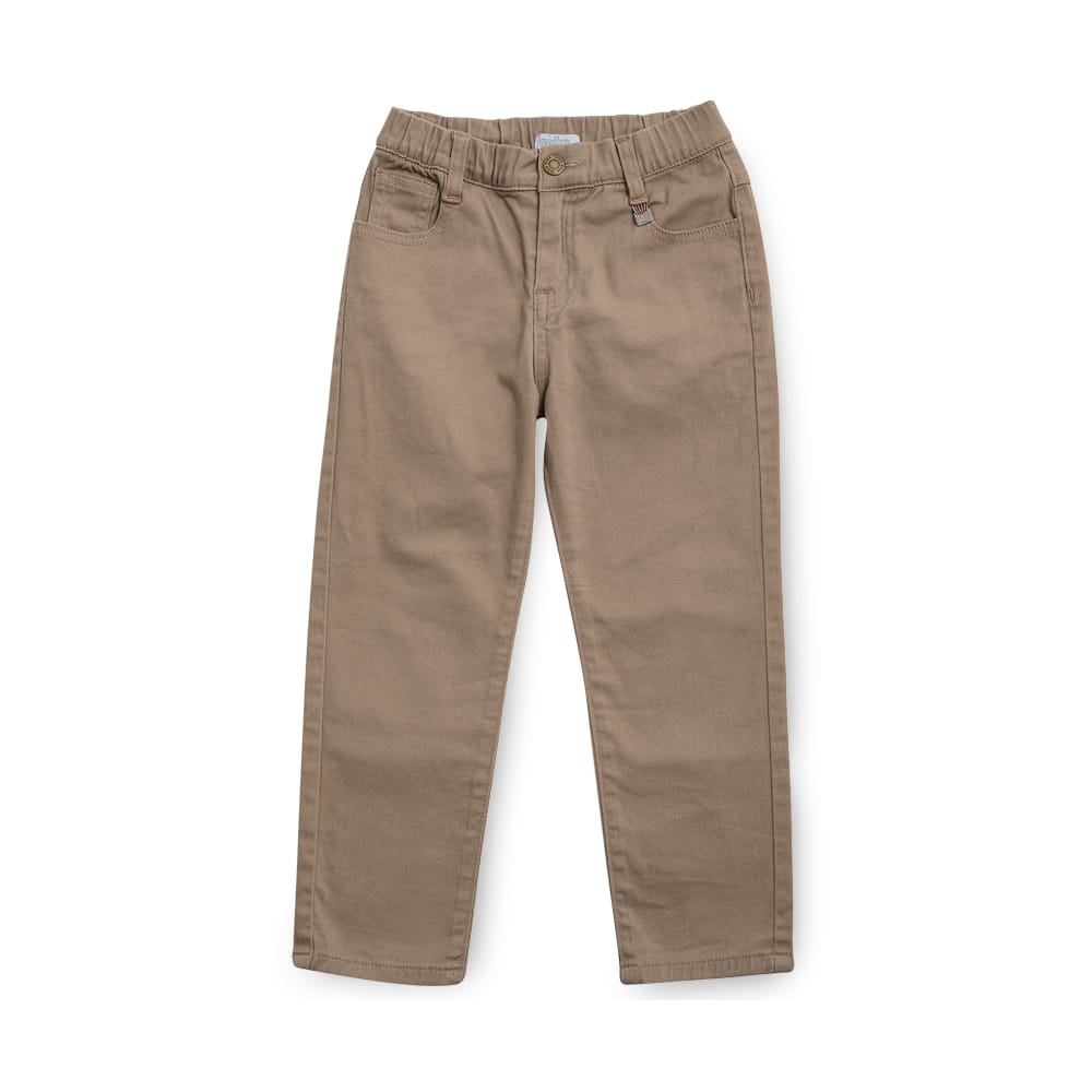 Foto 2 pulgar | Pantalón Audaz Para Niño De Algodón Miel Con Pretina Elástica