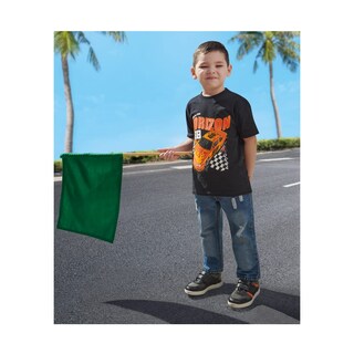 Foto 1 | Jeans Audaz Para Niño De Algodón Azul Claro Con Efecto Desgastado