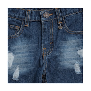 Foto 3 | Jeans Audaz Para Niño De Algodón Azul Marino Con Acabado Deslavado