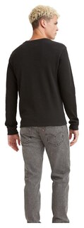 Foto 3 | Camisa Levi's Para Hombre, Manga Larga, Relajada, Térmica, Color Negro Mineral - Venta Internacional.
