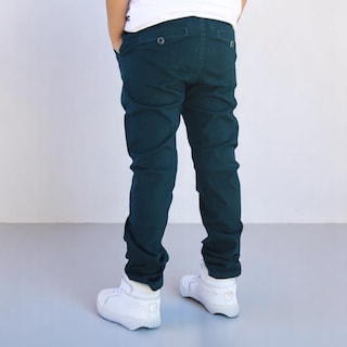 Foto 2 | Pantalón de Gabardina Strech color Pizarra para Niño Y/o Adolescente