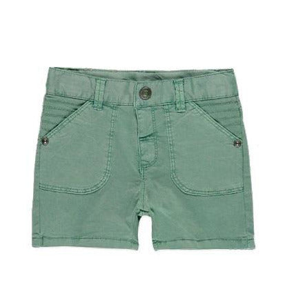 Foto 2 pulgar | Short de Gabardina para Bebe Niño Boboli Verde