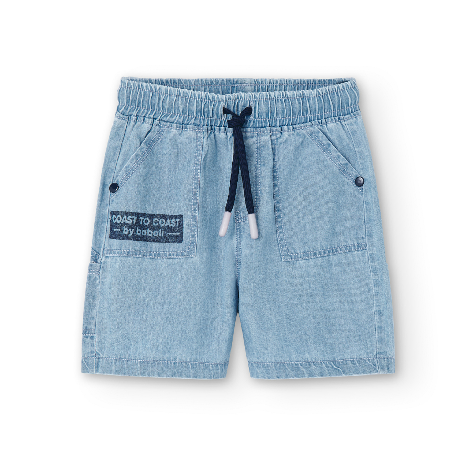 Bermuda Denim Boboli color Bleach para Niño