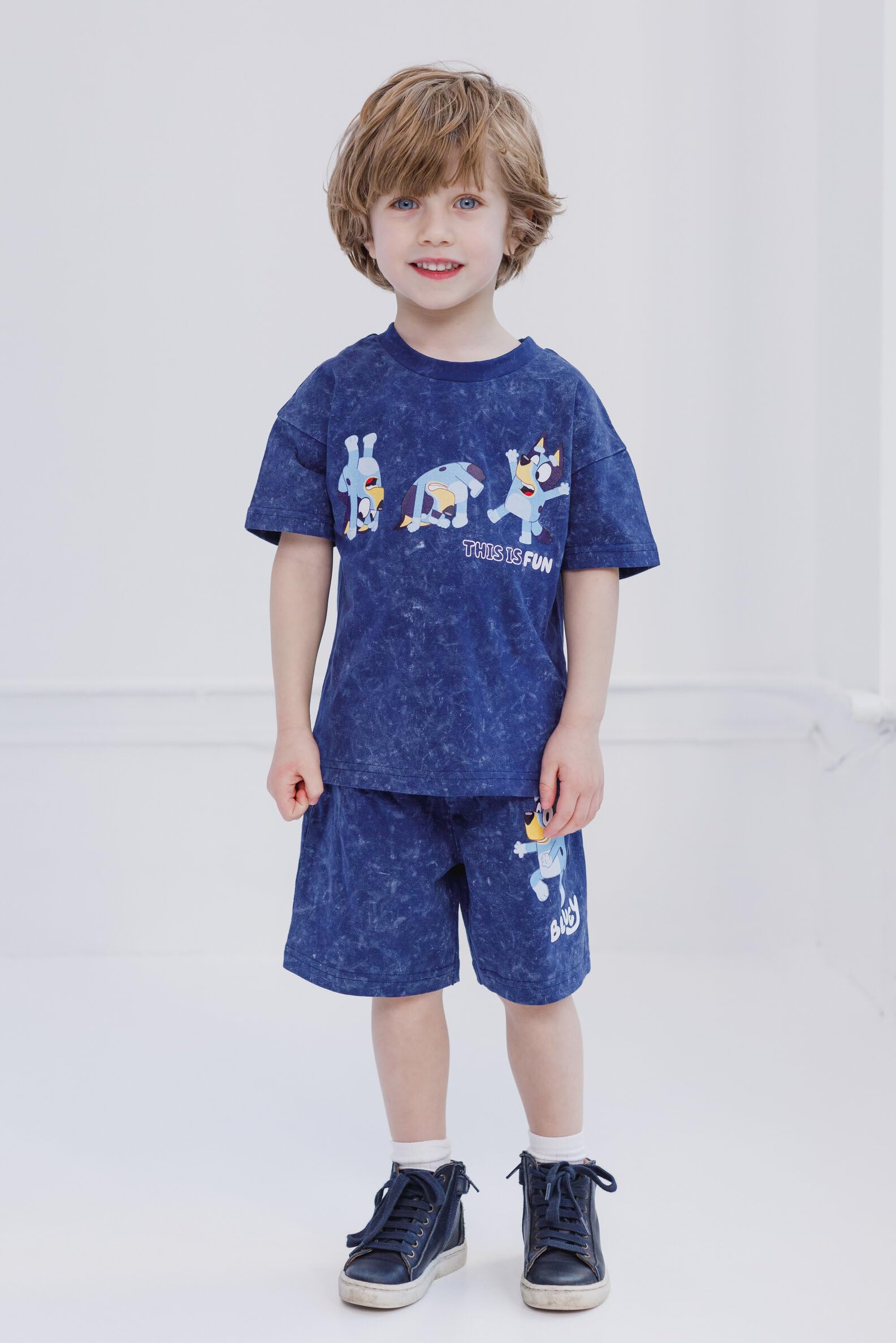 Foto 5 | Conjunto de Short Bluey para Niño - Venta Internacional