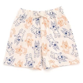 Foto 3 | Conjunto De Camisa Y Pantalones Cortos Bluey Bingo De Gasa De Algodón Para Niños Pequeños - Venta Internacional.